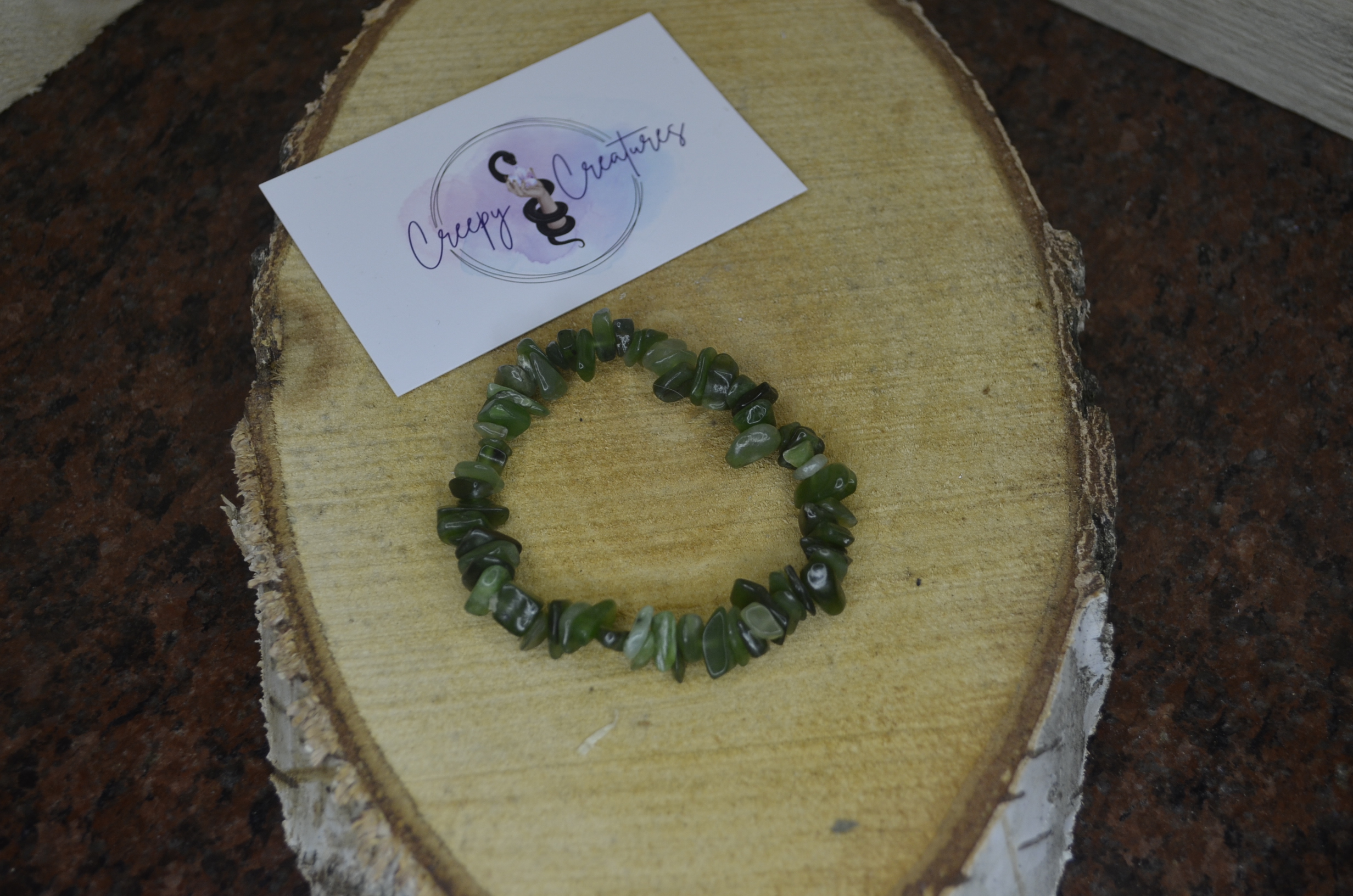 Jade split bracelet
